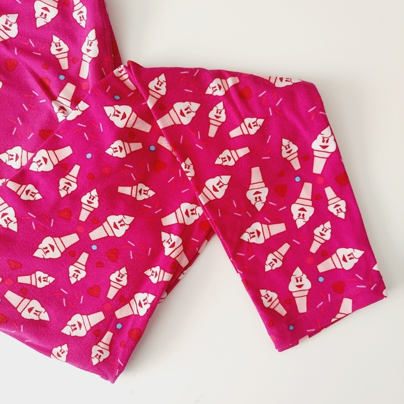 LuLaRoe Cartoon Ice Cream Leggings - Picture 5 of 5